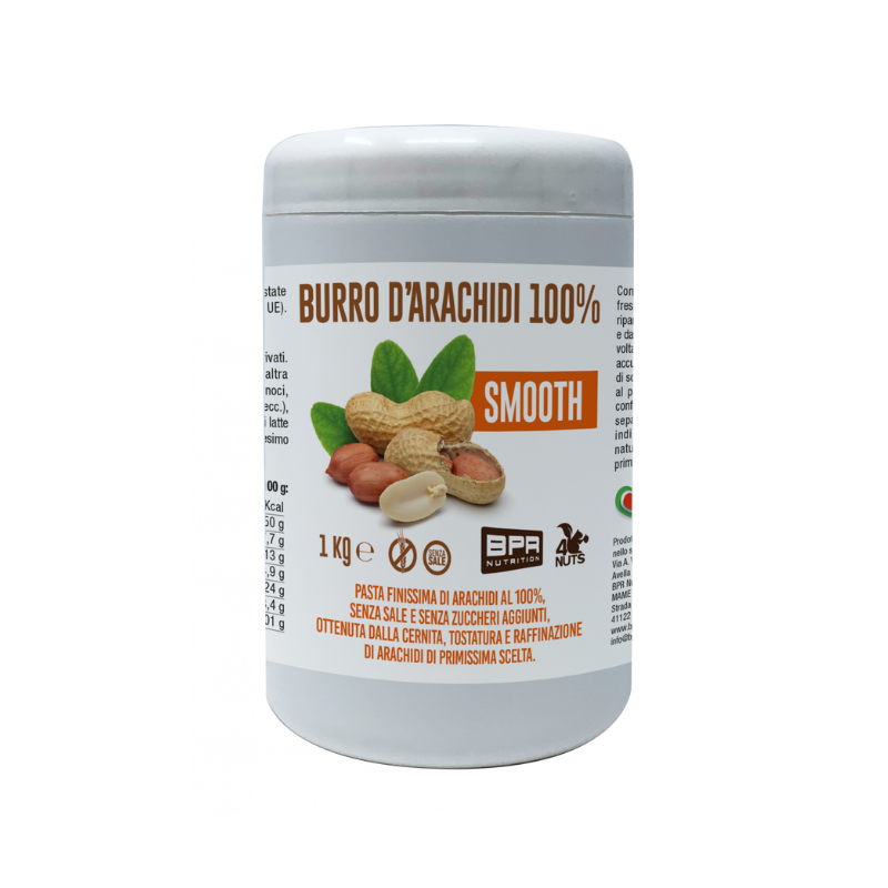 Burro D'Arachidi 100% SMOOTH 1Kg